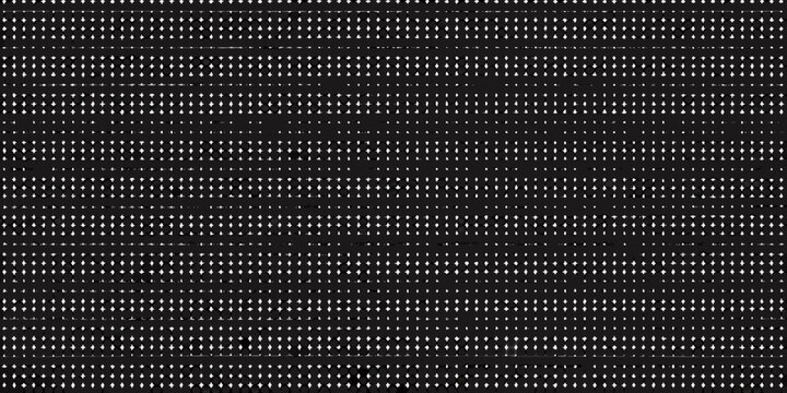 uniform grid of white dots on deep black background pattern repeating dot