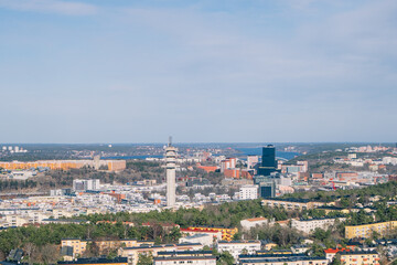 Naklejka premium panoramic view of the city of stockholm
