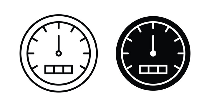 Speedometer icon and symbol series vector illustration