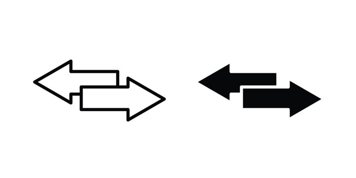 Transfer arrows icon and symbol series vector illustration