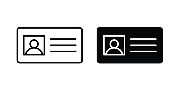 user id icon and symbol series vector illustration
