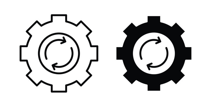 Workflow icon and symbol series vector illustration