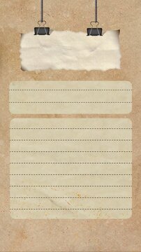 Vintage Paper Note Motion Graphics Background