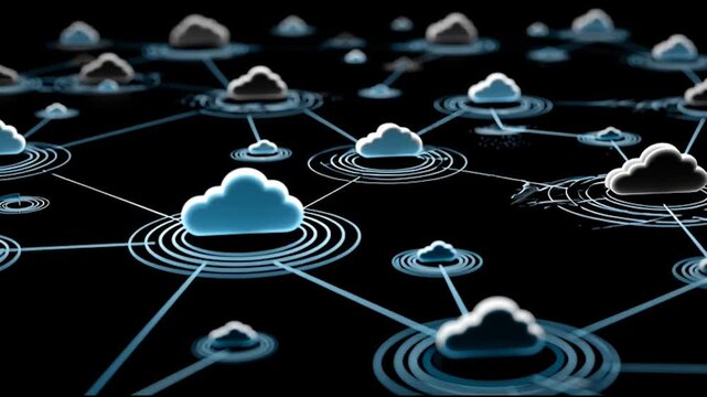 cloud computing technology cyber security , innovative Smart city and graphs with statistics to analyze business potential and predict future developments in company growth. 