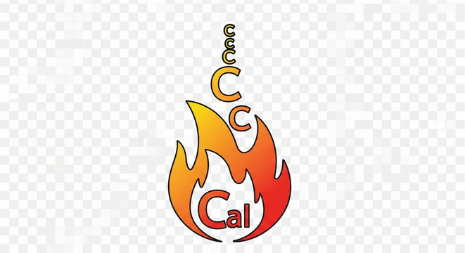 A stylized vector graphic of a burning flame with text CCC and Cal inside the fire