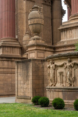 The Palace of Fine Arts in San Francisco, California, featuring its iconic rotunda, classical architecture. One of the city's most recognizable historic landmarks. © Glebstock