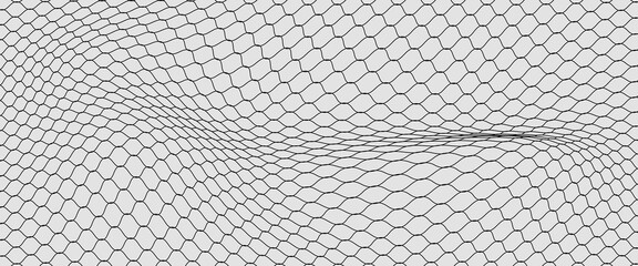 Curved net pattern. Seamless design for sportswear or equipment like soccer goals, volleyball nets, basketball hoops, hockey nets, and athletic gear. © topi
