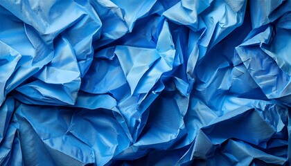 Obraz premium Background Made Of Crumpled Blue Paper