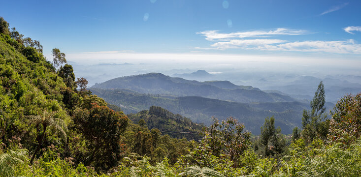 View of Haputale valley in Sri Lanka