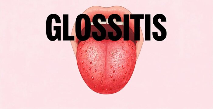 Glossitis Inflammation Tongue Medical Condition.