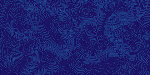 Blue topographic map abstract background with wavy contour lines for geographic, cartographic, and high-tech designs. geographical maps, terrain elevation, or fluid liquid ripples © Creative Lis