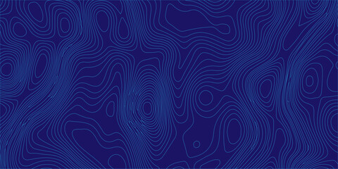 Blue topographic map abstract background with wavy contour lines for geographic, cartographic, and high-tech designs. geographical maps, terrain elevation, or fluid liquid ripples © Creative Lis