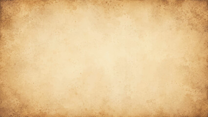 Fototapeta premium A blank antique parchment page featuring a stained brown grunge texture and aged beige sepia tones creates a vintage paper background for retro design