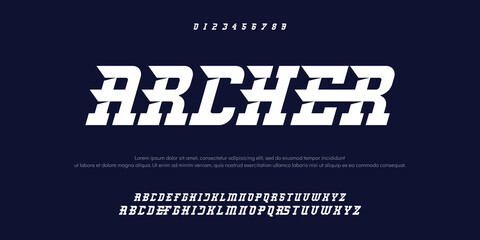 Modern Bold Font. Sans Serif Font. Regular Italic Uppercase Lowercase Typography urban style alphabet fonts for fashion, sport, technology, digital, movie, logo design, vector illustration © Abdullah