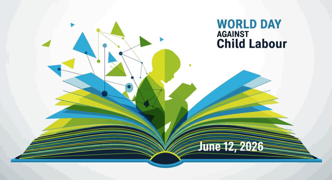 World Day Against Child Labour Awareness Illustration