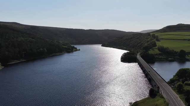 Snake Road And Ladybower Reservoir in Derbyshire