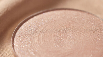 Fototapeta premium Macro Closeup of Shimmering Pearl Highlighter Makeup