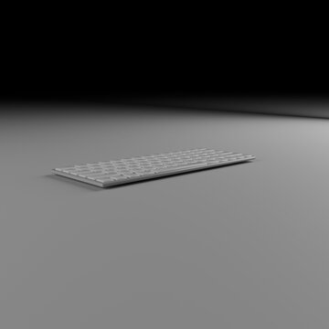 Teclado inform&aacute;tico sin rotulaci&oacute;n en m&uacute;ltiples colores