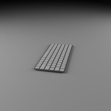 Teclado inform&aacute;tico sin rotulaci&oacute;n en m&uacute;ltiples colores