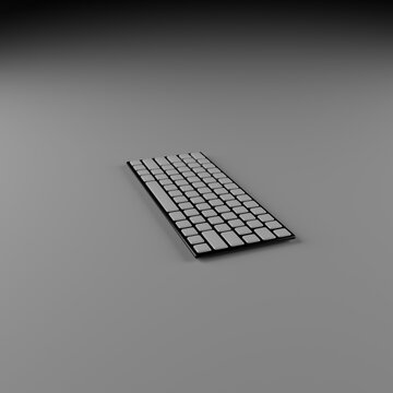 Teclado inform&aacute;tico sin rotulaci&oacute;n en m&uacute;ltiples colores