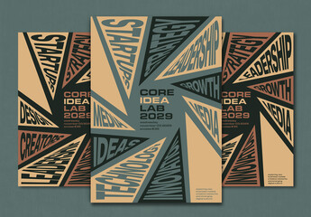 Dynamic Typography Poster Layout