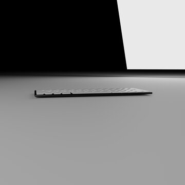 Teclado inform&aacute;tico sin rotulaci&oacute;n en m&uacute;ltiples colores