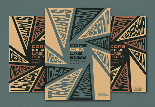 Dynamic Typography Poster Layout