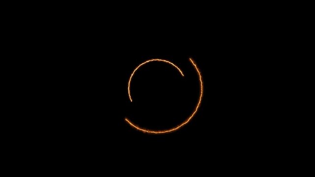 2 Loading circle neon glowing color animated