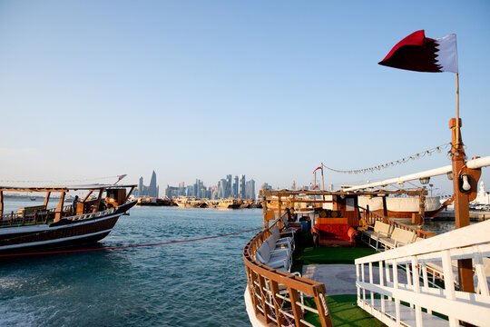 Doha Skyline Hafen Katar  
