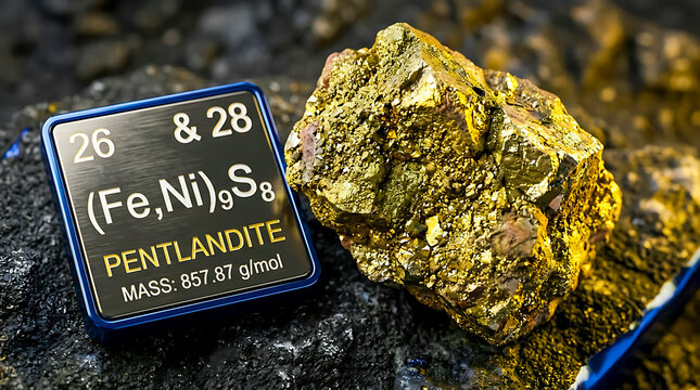 Raw Pentlandite Granular Massive Aggregate Bronze-Yellow Metalli