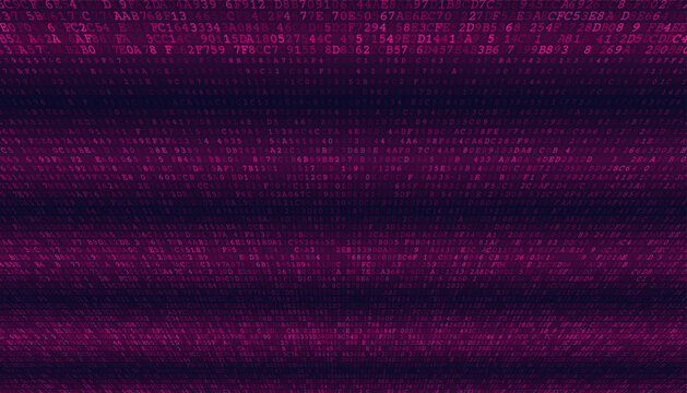 Binary Flux - Minimalist Digital Data Stream and Symbol Distribution