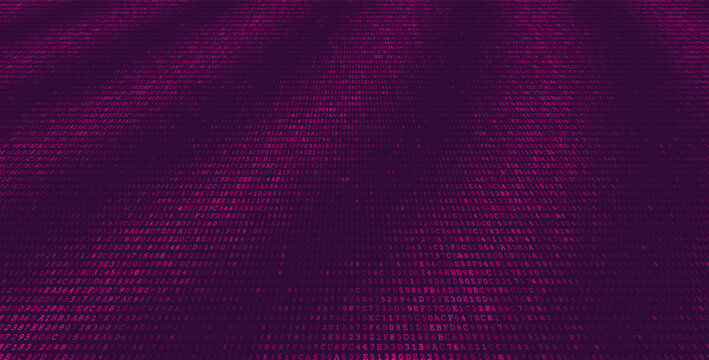 Systemic Data Matrix - Full Frame Binary Code Distribution. Perspective.