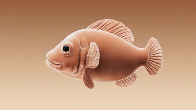 Soft Morphing Liquid Velvet Blobfish in Luxurious Peach and Rose Gold