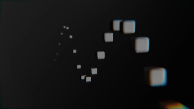 abstract looping 3d shape background wallpaper