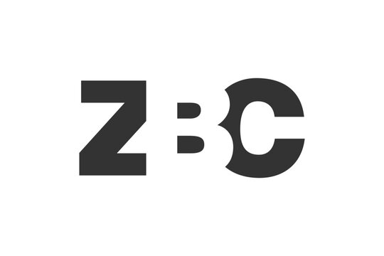 ZBC logo design. Initial letter Z B C bold font style for tech startups, consulting, corporate branding. Creative company name, headlines typography identity, trendy logotype.
