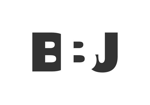 BBJ logo design. Initial letter B B J bold font style for tech startups, consulting, corporate branding. Creative company name, headlines typography identity, trendy logotype.
