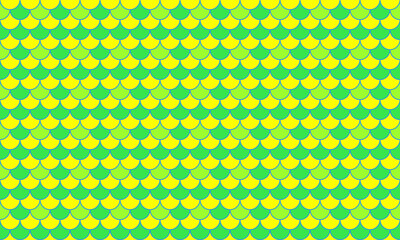 Vibrant lime and yellow fish scale pattern.  Perfect for backgrounds, textiles, or summerthemed designs.  This repeating geometric texture offers a playful, energetic vibe. © Olena