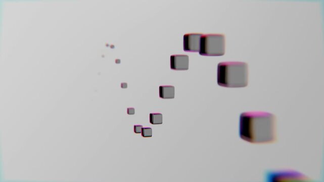abstract looping 3d shape background wallpaper