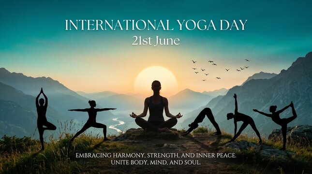 International yoga day celebration with harmony and inner peace