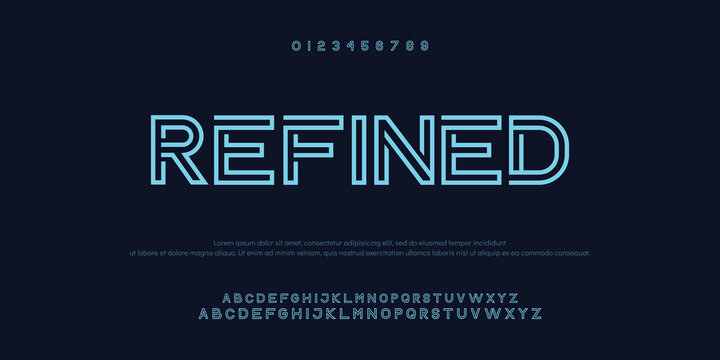 Abstract modern urban alphabet fonts. Typography sport, technology, fashion, digital, future creative logo font. vector illustration