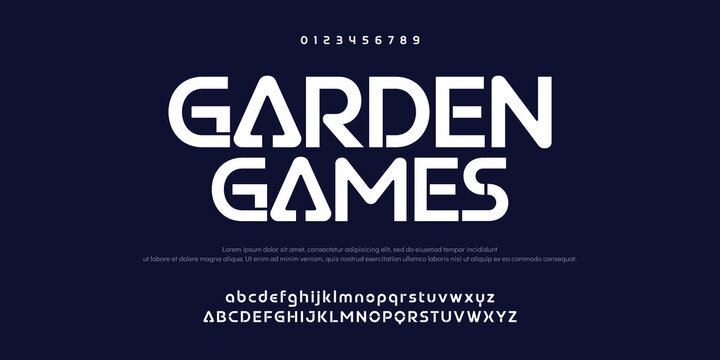 Abstract modern urban alphabet fonts. Typography sport, technology, fashion, digital, future creative logo font. vector illustration
