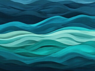 Obraz premium Ocean conservation and water resource management through an abstract painting The artwork features blue ocean waves environmental awareness campaigns and sustainable development initiatives Fluid.