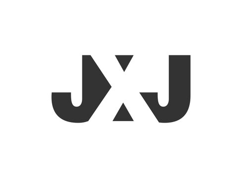 JXJ logo design. Initial letter J X J bold font style for tech startups, consulting, corporate branding. Creative company name, headlines typography identity, trendy logotype.