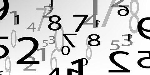 Obraz premium Creative and modern background with numbers trend eps10