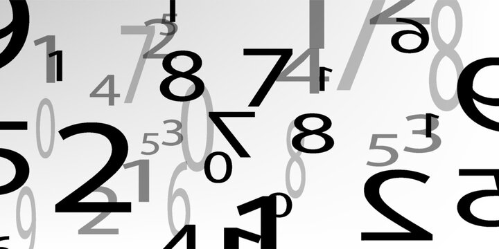 Creative and modern background with numbers trend eps10