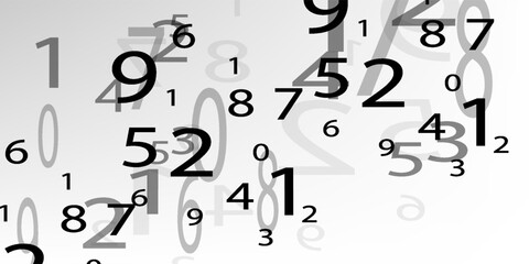 Obraz premium Creative and modern background with numbers trend eps10