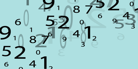 Obraz premium Creative and modern background with numbers trend eps10