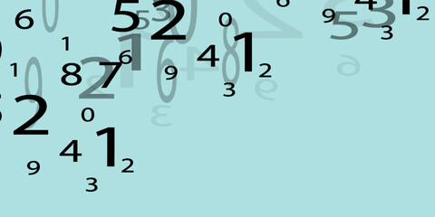 Obraz premium Creative and modern background with numbers trend eps10