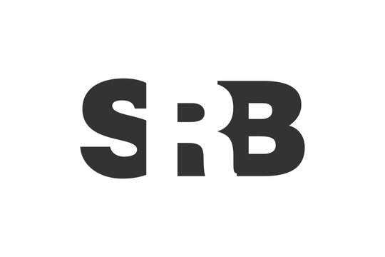 SRB logo design. Initial letter S R B bold font style for tech startups, consulting, corporate branding. Creative company name, headlines typography identity, trendy logotype.