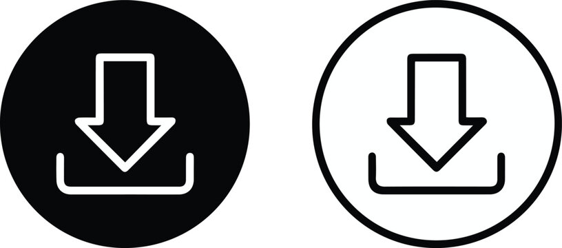 Download icon for mobile app interface